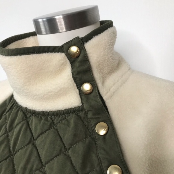 SOLD 🌿 Abercrombie Asymmetrical Snap-Up Fleece - Picture 4 of 7